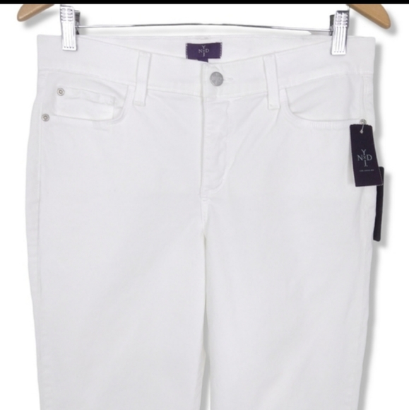 NWOT NDYJ White FlexXtuck Cropped Jeans - Picture 4 of 6